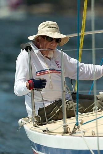 John Walker - still sailing  at 90 years last year aboard his  Impeccable - low res - 2014 Sydney Harbour Regatta ©  Andrea Francolini Photography http://www.afrancolini.com/